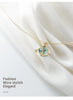 Modian Trendy Blue Crystal Planet Pendant Necklace for Women 100% 925 Sterling Silver  Link Chain Necklace Fine Jewelry