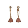 Korea Women Cat's Eye Triangle Stone Pendant Hoop Earrings Small Simple Temperament Female Wedding Jewelry - Image 11