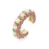 Colorful Rhinestone C-Shape Clip Earring without Piercing - Image 29