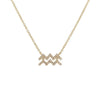 Crmya Cubic Zirconia Charm Chain Pendants 12 Zodiac Constellation Necklace Silver Gold Plated Jewelry For Womdn And Men - Image 3