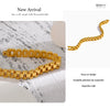 Stainless Steel Chain Bracelet Simple Plated Heavy Metal Texture Jewelry Men Party - Image 22