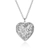 Sweet Peach Heart Love Chain Necklace for Woman Hollow Engraved Opening and Closing Heart Shaped Photo Box Pendant Collar - Image 8