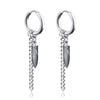 Punk Stainless Steel Chain Hoop Earrings For Women Men Goth Pop Hip Hop Pendants Ear Jewelry Accessories Earring - Image 18