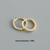 Minimalist Circle Hoop Earrings in 8 mm to 14 mm Sizes - Image 11