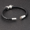 Hyperbole Men Jewelry Black Braided Leather Bracelets Stainless Steel Leahter Bracelets Cool Skull Bracelets Men Bracelet - Image 5