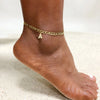 Crystal A-Z Letter Initial Anklets Bracelet for Women,Cuban Link Anklet Stainless Steel Beach Leg Foot Chains - Image 25