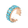 Colorful Rhinestone C-Shape Clip Earring without Piercing - Image 22