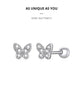 Brilliant Star Butterfly and Snowflake Stud Earrings in Multiple Designs - Image 14