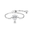 5 Style Clear CZ Link Chain Ring Silver Adjustable Charm Gold Color Rings For Women Wedding Jewelry - Image 15