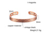 Copper Bracelet Men Magnetic Vintage Adjustable High Magnet Open Cuff Bangles Jewelry for Male Women - Image 9