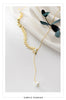 MODIAN Gold Color Wheat Ears Pearl Pendant Necklace for Women 925 Sterling Silver Luxury Wedding Necklace Fine Jewelry