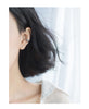 Modian Silver 925 Vintage Stripe Clip Earrings Charm Elegant 925 Sterling Silver Earring For Women Anti-allergy Jewelry Present