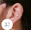 1PC Punk Metal Cross Ear Cuff Ear Clip for Women No Pierced C Shape Geometric Small Ear Wrap Zircon Clips Jewelry Gifts - Image 11