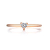 Rings For Women Little Heart Shaped Gold Color Wedding Engagement Dainty Ring Jewellry Zircon Romantic Jewelry -M - Image 7