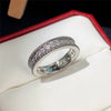 Contracted Design Women's Ring with Brilliant White Cubic Zirconia Wedding Party Daily Wearable Statement Jewelry - Image 9