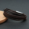 ZG Braided Leather Bracelets for Men in Black and Brown Color Armband Heren with Magnetic Elegent Bangle Male Cool Bracelet - Image 13