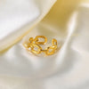 Twisted Link Chain Open Rings Stainless Steel Jewelry Gold Plated Adjustable Finger Rings For Women Party Gift - Image 4