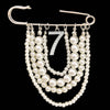 Handmade Metal Pearl Chain Greek Sorority Rhinestone Initial Number1 To Number 31 Brooches Apparel Jewelry - Image 19