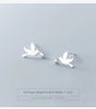 Modian Cute Animal Cute Birds Stud Earrings for Women And Grils 925 Sterling Silver Clear CZ Jewelry 2020 New Oorbellen Earring