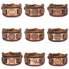 Totem Design Wide Leather Pirate Compass Bracelet Men's Bracelet Celtic Viking Jewelry Compass Bracelet Accessories Party Gifts - Image 6