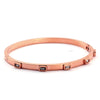 Open Cuff Bangles Bracelets Crystal Zirconia Rose Gold Color Stainless Steel Bracelet for Women Men Jewelry - Image 9