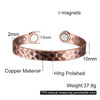 Copper Bracelet Men Magnetic Vintage Adjustable High Magnet Open Cuff Bangles Jewelry for Male Women - Image 21