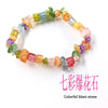 Multicolor Stone Chip Bracelet with Elastic Cord - Image 6
