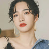 Hollow Waterdrop Shape Big Hoop Earrings For Women Basketball Statement Earrings Hoops Punk Jewelry Gift - Image 3