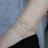 Silver Color Sparking CZ Charm Anklet Round Zircon 5MM Tennis Chain Anklets Ice Out Bling CZ Hip Hop Women Jewelry - Image 5