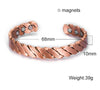 Copper Bracelet Men Magnetic Vintage Adjustable High Magnet Open Cuff Bangles Jewelry for Male Women - Image 12