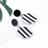Cool Black Color Flower Drop Earrings for Women Geometry Round Heart Leaf Butterfly Crystal Party Jewelry Summer Gift - Image 15