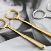 Silver Color Long Strip Hoop Earrings for Women French Gold Silver Waterdrop Earrings Jewelry - Image 5