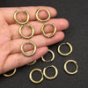 Stainless Steel Hoop Earrings with 3 mm to 5 mm Bands in Multiple Sizes - Image 13