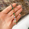 Adjustable Multicolor Tennis Bracelet with Colorful Stone Accents - Image 36