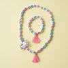 2pcs/Set Natural Wood Beads Jewelry Cute Animal Pattern Necklace Bracelet For Children Party Jewelry Girl Birthday Gift - Image 34