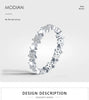 Modian Solid 925 Sterling Silver Sparkling Clear CZ Stars Stackable Finger Rings For Women Fine Jewelry Valentine's Day GIFT