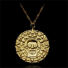 Pirates Of The Caribbean Necklace Jack Sparrow Aztec Skeleton Skull Heads Pendant Coin Medallion Vintage Jewelry - Image 8