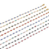 Stainless Steel Anklet Enamel Round Evil Eye Anklets Bracelets For Women Man Summer Jewelry Gifts 23cm(9") long, 1 Piece - Image 4