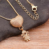 Family Pendant Necklace with Child Figure Combinations and Stone Accents - Image 13