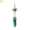Csja Stone Pendant Merkaba Locket Pendulum Hexagonal Prism Crystal Long Pendants for Necklaces Women Jewelry - Image 13