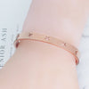 Nibastar Hollow Star Bracelets Bangles For Women Stainless Steel Sweet Romantic Bracelet Rose Gold Color Jewelry Gift - Image 2