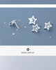 Modian Classic Sterling Silver 925 Simple Star Stud Earring for Women Gift Anti-Allergy Ear Pin Fine Jewelry Accessories