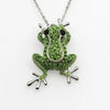Frog Rose Gold Color Green Crystal Stone Charm Statement Necklaces Pendants Animal Jewelry For Women Boho Necklace - Image 8