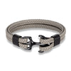 Navy Style Men Anchor Bracelet Woven Multilayer Leather Bracelets For Women Black Stainless Steel Sport Buckle - Image 19
