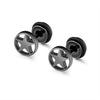 Small Black Punk Stud Earrings For Women Men Boy Zircon Geometry Stainless Steel Jewelry Accessories Earrings - Image 8