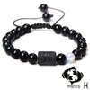 12 Constellation Zodiac Signs Bracelet Black Onyx Beads Cancer Leo Onyx Braided Bracelet for Women Men Couples Jewelry Gift - Image 11