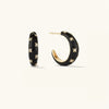 Dplaopa Silver Toronto Dome Hoops Clips Black Zircon CZ Star Women Clips Jewelry Gift - Image 8