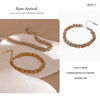 Thick Stainless Steel Chain Cuff Bracelet in Gold-Tone or Mixed-Metal Finish - Image 15