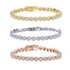 Geometric Hexagon Honeycomb CZ Tennis Chain Bracelet 16cm 18cm 3 Colors Cubic Zirconia Jewelry - Image 5