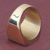 Wide Square Signet Ring for Men in Stainless Steel - Image 24